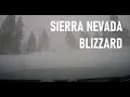 Drive around Tahoe Donner during white-out blizzard