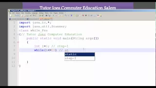 While Loop In Java Tamil