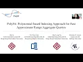 PolyFit Polynomial-based Indexing Approach for Fast Approximate Range Aggregate Queries