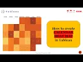 How to create a Calendar Heat Map in simple steps in Tableau