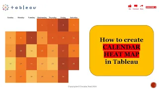 How to create a Calendar Heat Map in simple steps in Tableau