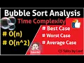 Time complexity of Bubble Sort In depth Analysis - Best case Worst case and Average case