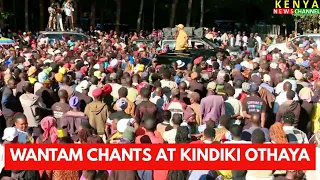 Drama as Kindiki rally was interrupted by WANTAM chants while addressing Gachagua ahead of 2027