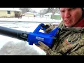 Kobalt 24V Blower Why they re better for the snow then leafs