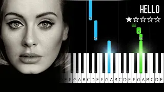 Download Adele - Hello - EASY Piano Tutorial MP3