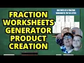Fraction Worksheets Generator How to Make a Product for Teachers Pay Teachers in Minutes