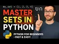 Sets in Python Explained in 10 Minutes Python for Beginners