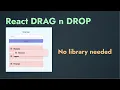 React drag and drop sort list