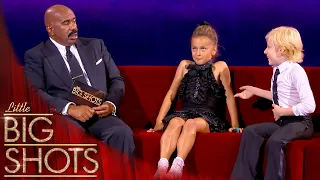 steve harvey meets dancing duo lev cameron u0026 sophia