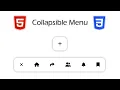 Make a Collapsible Menu with HTML CSS