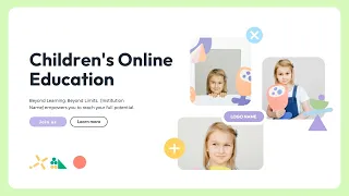 Free Modern Cartoon Children Education Enroll Student Intro Template Customizable - FlexClip