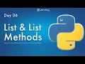 List List Methods Python Programming Tutorial Free Python for Data Science Beginners Guide