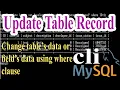 Mysql Update table Part-14 Where Clause Change Column Value
