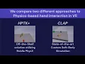 HPTK vs CLAP Experiment Overview