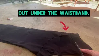 How to make a pair of chaps out of an old pair of pants