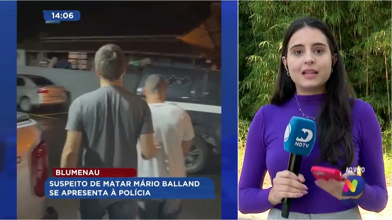 Suspeito de matar Mário Balland se apresenta à polícia