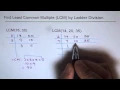 Least Common Multiple by Ladder Division