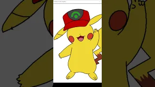 Python turtle draw Pikachu using python turtle