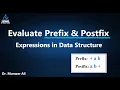 Evaluation of Prefix and Postfix Expressions Using Stack Data Structure