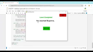 Rolling Dice game With GUI Python Project Source Code