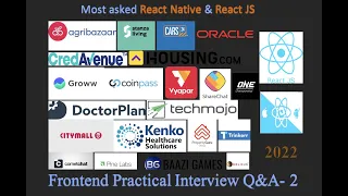 React Native Practical Interview Questions - 2 Most asked Frontend Interview React