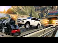 Lagu fortuner vs train live accident !! Gta 5 !! train fortuner DJ pickup !! RD GAMER