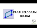 Parallelogram Tool CATIA Part Design Sketcher Beginner Tutorial