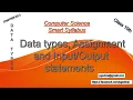 Input and OutPut Statements in GW BASIC 10th Computer Chapter 2
