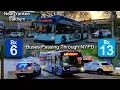NYCT Bus Buses Getting Past NYPD Around Yankee Stadium on Game Day XDE40 on Bx13
