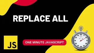 Replace all without using replaceAll function Javascript One Minute Javascript 1 Min JS