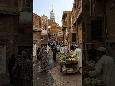 मक्का शहर की पुरानी बस्ती जो अब तोड़ दी जायेगी Makkah Sharif Saudi Arabia #shorts #viral #minivlog