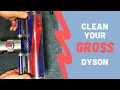 Vacuum Repairman shows how to take apart the Dyson soft roller head to clean properly