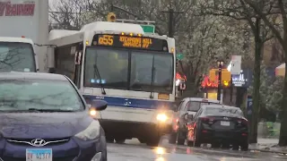 on Myrtle Avenue on the Q55 to Richmond Hill