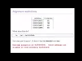 Alignment Restrictions
