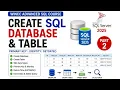Create SQL Database Table in SQL Server 2025 Primary Key Data Types WinCC SQL Course