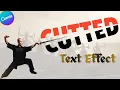 How to Create a Cut Text Effect in Canva Split Cutted Text Design Tutorial