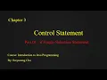 Java Programming - if Single-Selection Statement