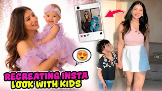 Recreating Instagram reel with my both kids π