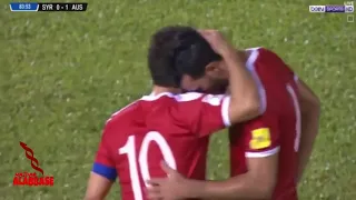 جنون عصام الشوالي على مبارة سوريا واستراليا جنون عصام على عمر السومة 