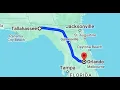 Fastest route from Tallahassee Florida to Orlando Florida
