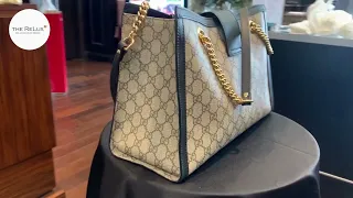 Gucci Medium GG Supreme Padlock Chain Tote The ReLux