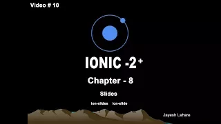 Ionic Tutorial - Chapter