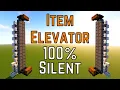Minecraft Tutorial Item Elevator 1 18 100 Silent Storage system