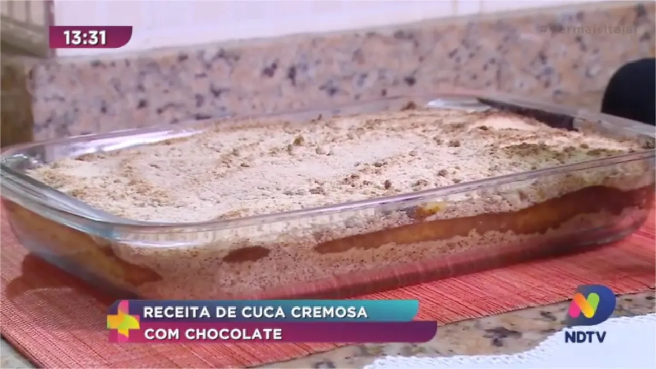 Ver Mais na Sua Casa: Receita de cuca cremosa com chocolate