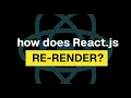 how does React re-render