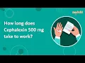 How long does Cephalexin 500 mg take to work