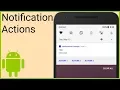Notifications Tutorial Part 2 - ACTION BUTTONS COLOR