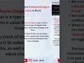 What is BehaviorSubject class in RxJS