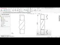Beginner Solid works 3D Model Exercise No 30 Flex Twisting 180 Solidworks