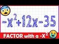 Factoring Quadratics Negative X Squared 2-MINUTE MATH